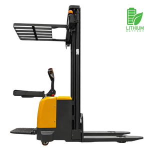 2.000 Kgs / 6.0 metros LITIO Apilador RHER Full Eléctrico Hombre a Bordo Base Angosta