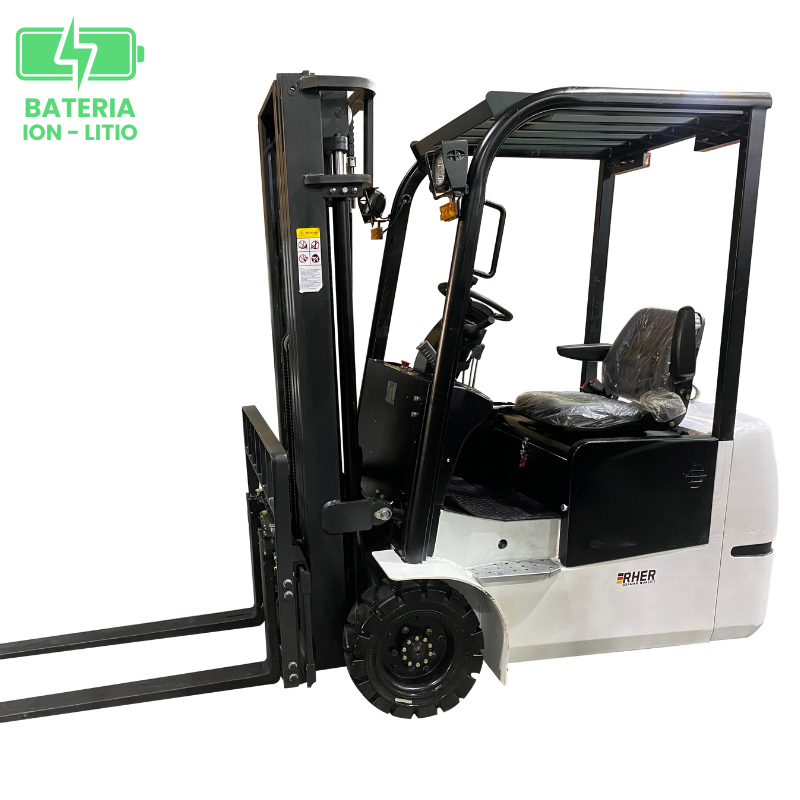 1.5 tons / 4.5 metros / Grúa Horquilla Eléctrica LITIO Marca Rher (Alemana)